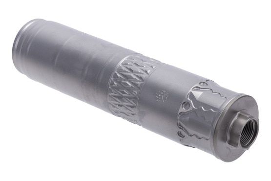 Rugged Suppressors Alaskan360 Ti Suppressor with bead blasted finish.
